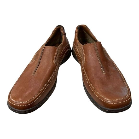 Sperry Tan Men's Leather Slip-on Loafers 10 - Picture 3 of 7